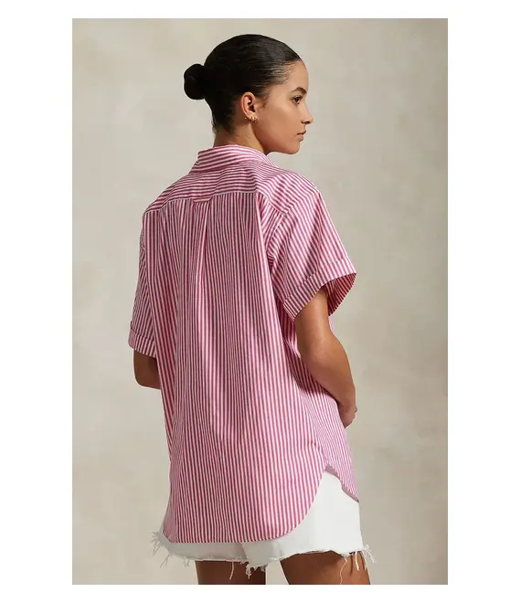 Βαμβακερό πουκάμισο Polo Ralph Lauren χρώμα: άσπρο, 211968224
