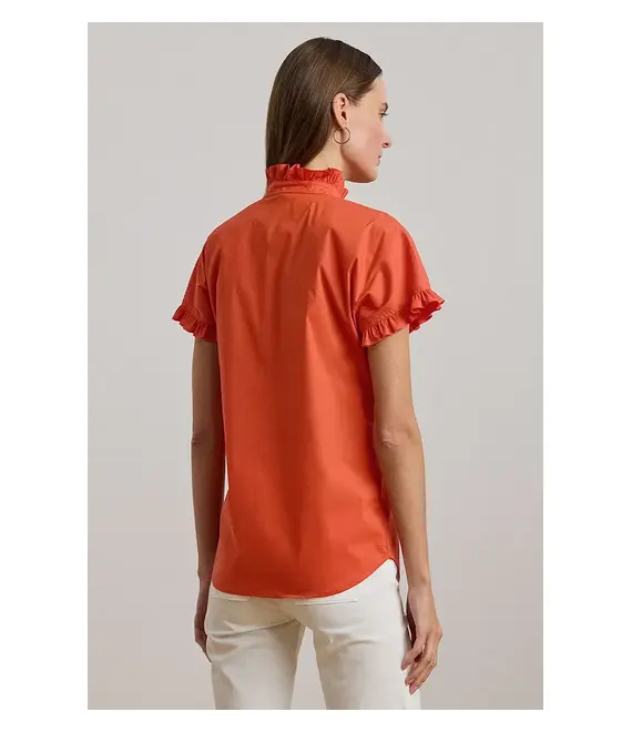 Πουκάμισο Lauren Ralph Lauren χρώμα: πορτοκαλί, 200957457