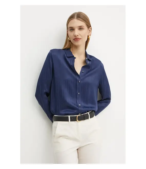 Πουκάμισο Marciano Guess MELISSA χρώμα: ναυτικό μπλε, 5RGH30 7169A