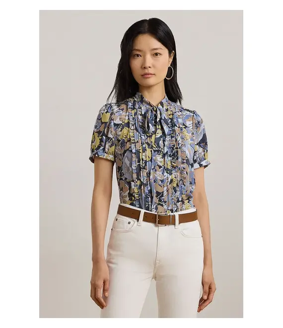 Πουκάμισο Lauren Ralph Lauren χρώμα: μπλε, 200963606
