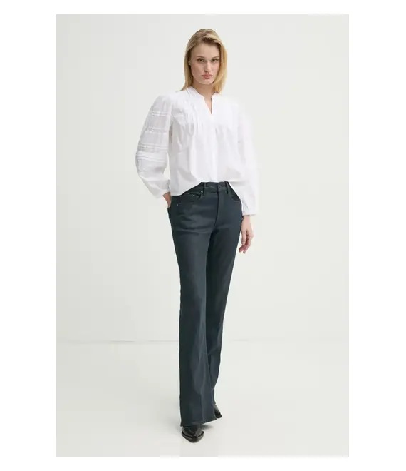 Βαμβακερό πουκάμισο Levi's MANDY LS BLOUSE χρώμα: άσπρο, 001HN