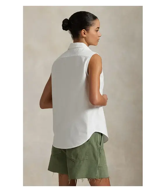 Βαμβακερό πουκάμισο Polo Ralph Lauren χρώμα: άσπρο, 211968992