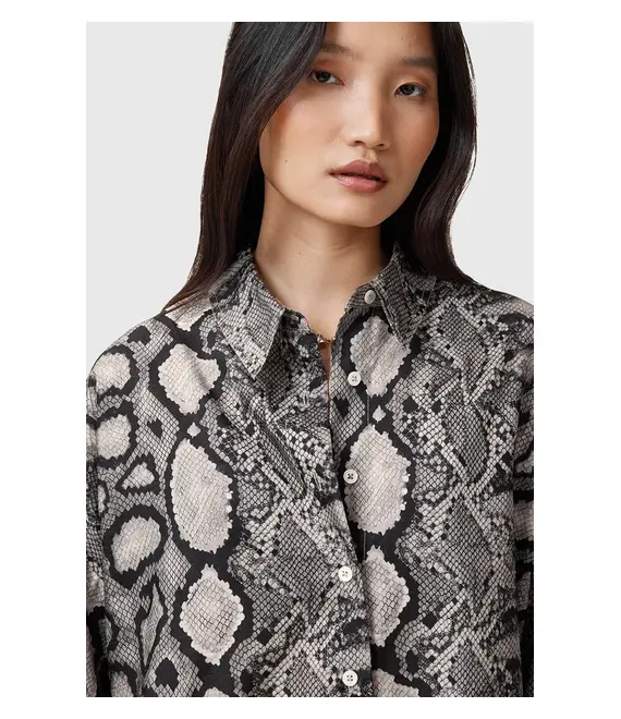 Πουκάμισο AllSaints CHARLI χρώμα: πολύχρωμο, W006PC