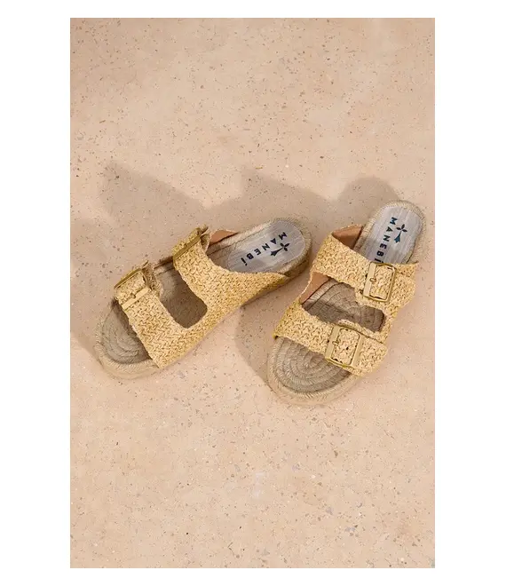 Παντόφλες Manebi Nordic Sandals χρώμα: μπεζ, V 2.8 R0