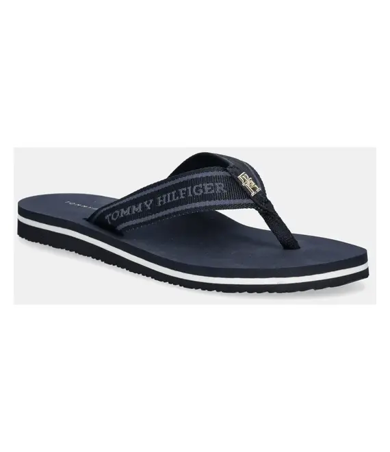 Σαγιονάρες Tommy Hilfiger HILFIGER WEBBING BEACH SANDAL χρώμα: ναυτικό μπλε, FW0FW08515