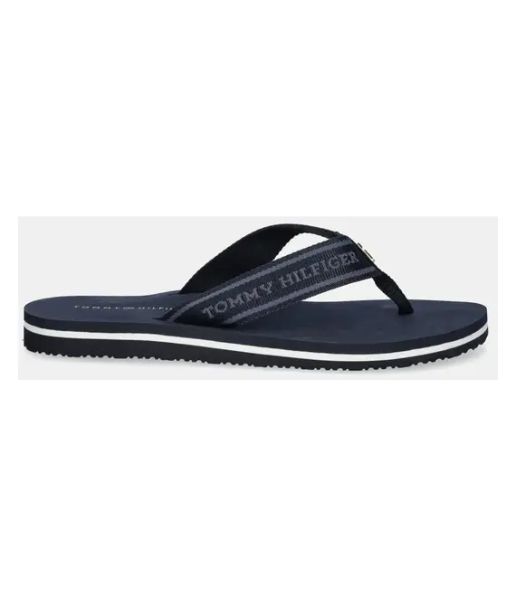 Σαγιονάρες Tommy Hilfiger HILFIGER WEBBING BEACH SANDAL χρώμα: ναυτικό μπλε, FW0FW08515