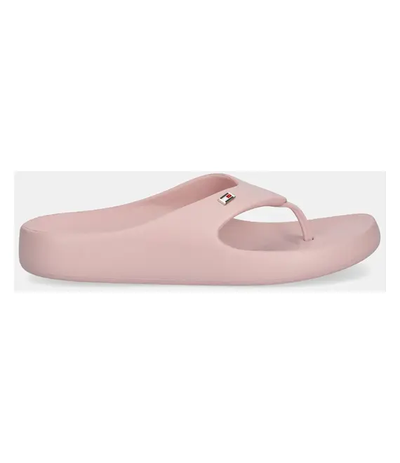 Σαγιονάρες Tommy Hilfiger TH COMFORT BEACH SANDAL χρώμα: ροζ, FW0FW08522