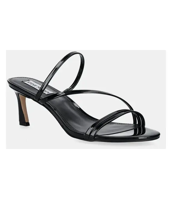 Δερμάτινες παντόφλες Steve Madden Lamora γυναικείες, χρώμα: μαύρο, SM11003630