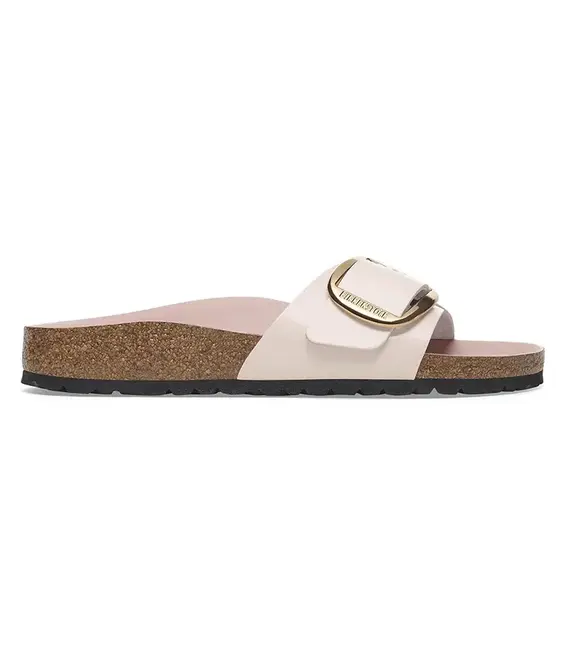 Δερμάτινες παντόφλες Birkenstock Madrid Big Buckle γυναικείες, χρώμα: ροζ, 1029448