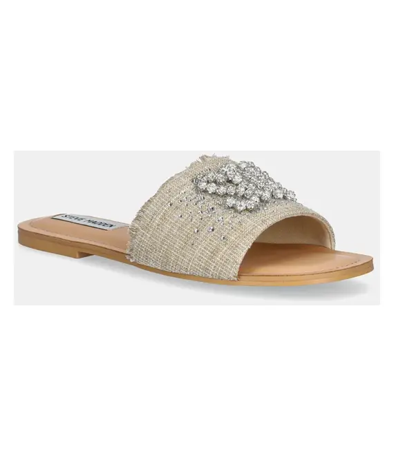 Παντόφλες Steve Madden Zila Slides χρώμα: μπεζ, SM11003694