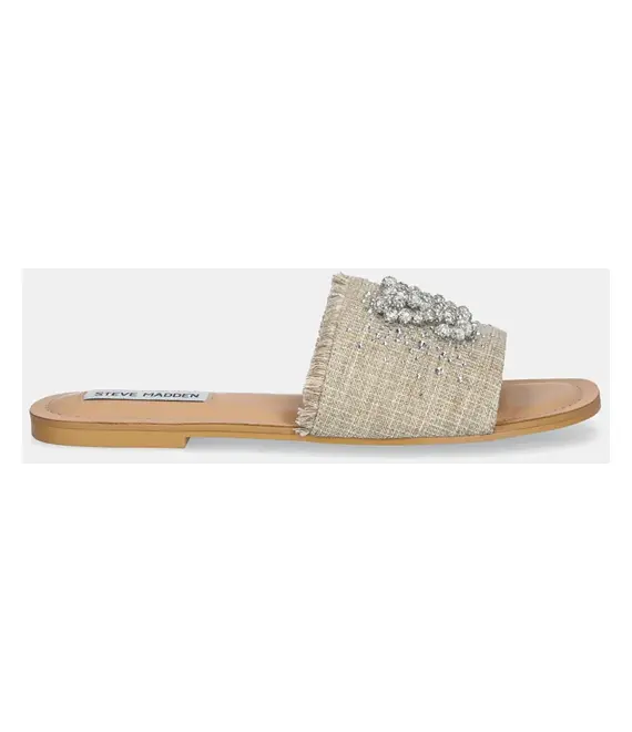 Παντόφλες Steve Madden Zila Slides χρώμα: μπεζ, SM11003694