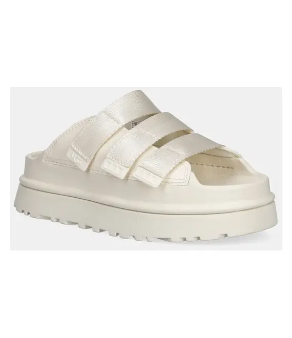 Παντόφλες UGG Goldenglow Slide χρώμα: μπεζ, 1167430-JSM