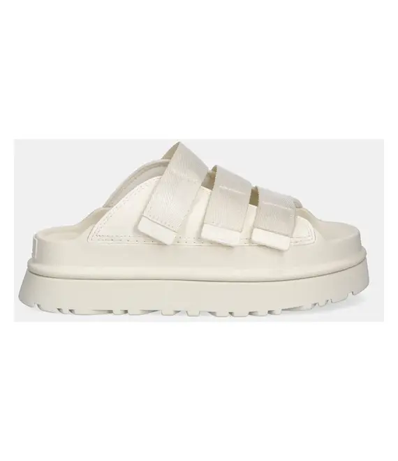 Παντόφλες UGG Goldenglow Slide χρώμα: μπεζ, 1167430-JSM