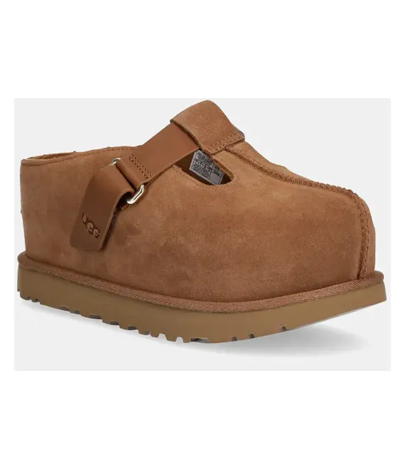 Παντόφλες UGG Goldenstar Hi Clog χρώμα: καφέ, 1167550-CHE