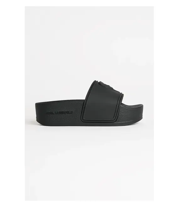 Παντόφλες Karl Lagerfeld KONDO MAXI χρώμα: μαύρο, KL80819M