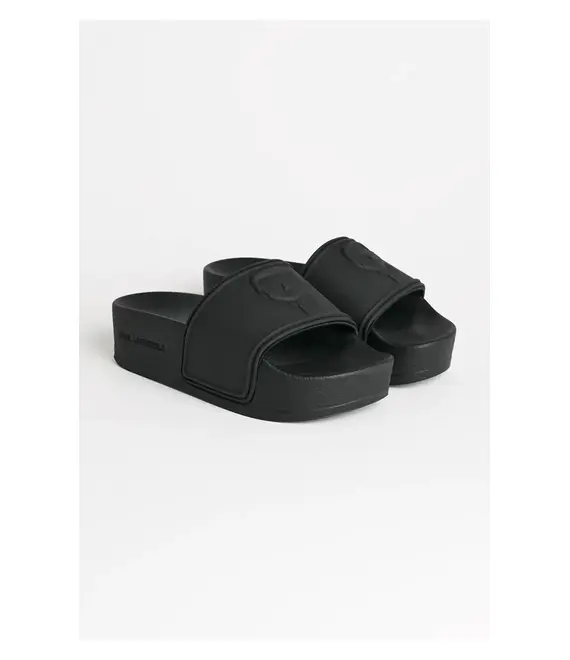 Παντόφλες Karl Lagerfeld KONDO MAXI χρώμα: μαύρο, KL80819M