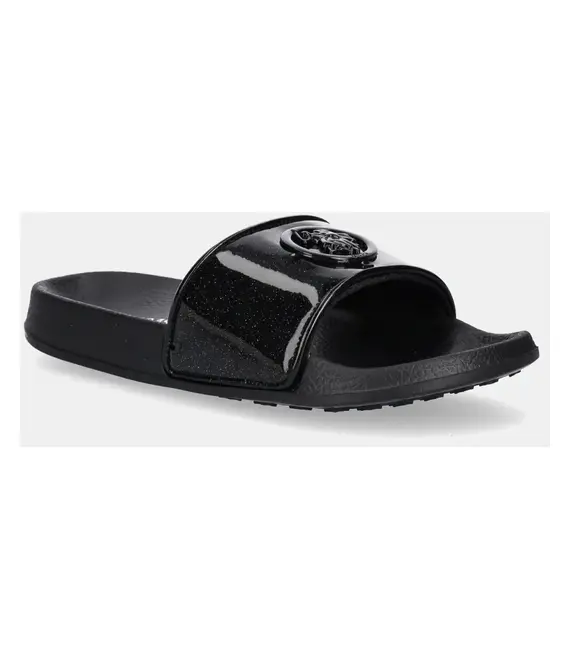 Παντόφλες U.S. Polo Assn. IVY χρώμα: μαύρο, IVY002W/5Y2