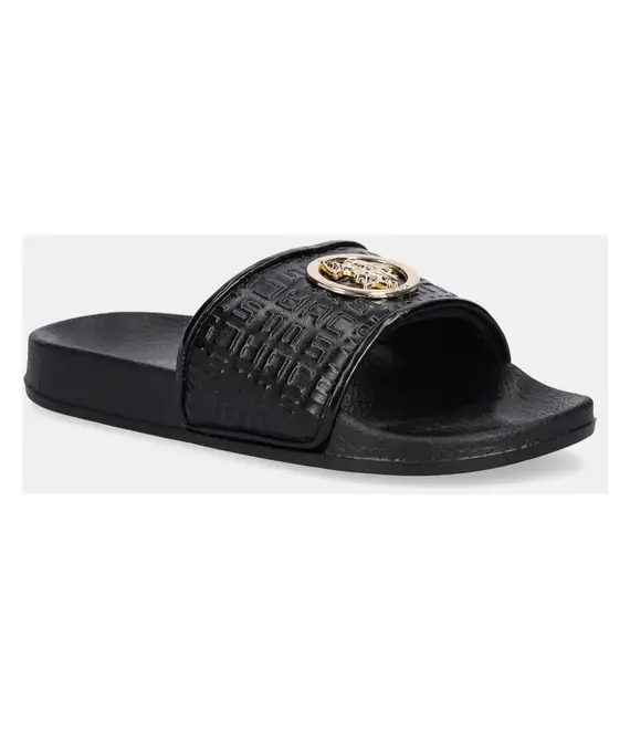 Παντόφλες U.S. Polo Assn. IVY χρώμα: μαύρο, IVY002W/5Y3