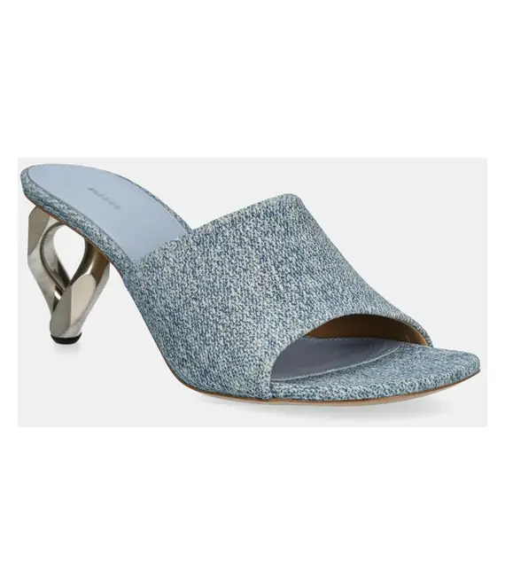 Παντόφλες JW Anderson Chain Heel Open Mule χρώμα: μπλε, SN0104 LA0238 800