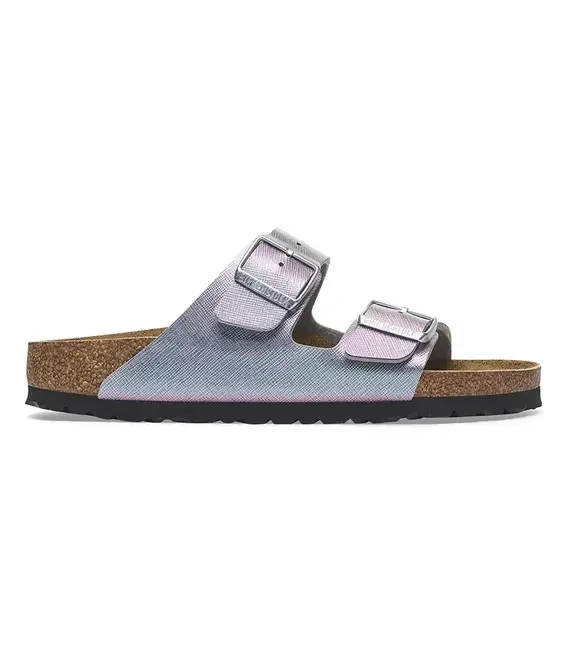 Παντόφλες Birkenstock Arizona Saffiano Iridescent χρώμα: μοβ, 1029510