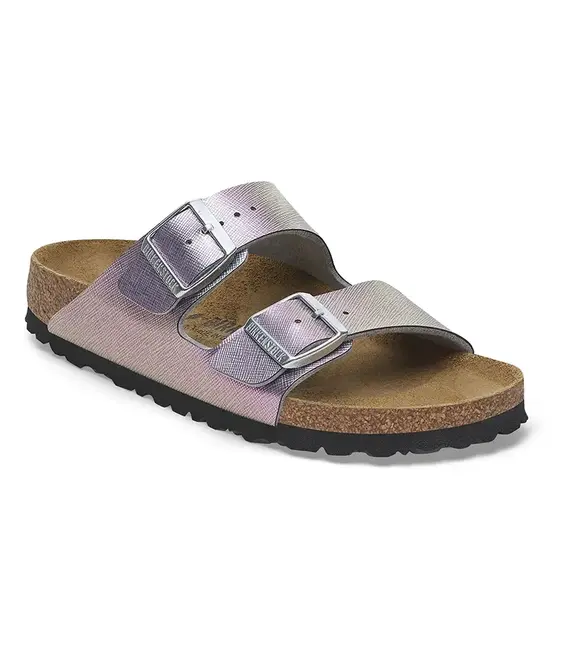 Παντόφλες Birkenstock Arizona Saffiano Iridescent χρώμα: μοβ, 1029510