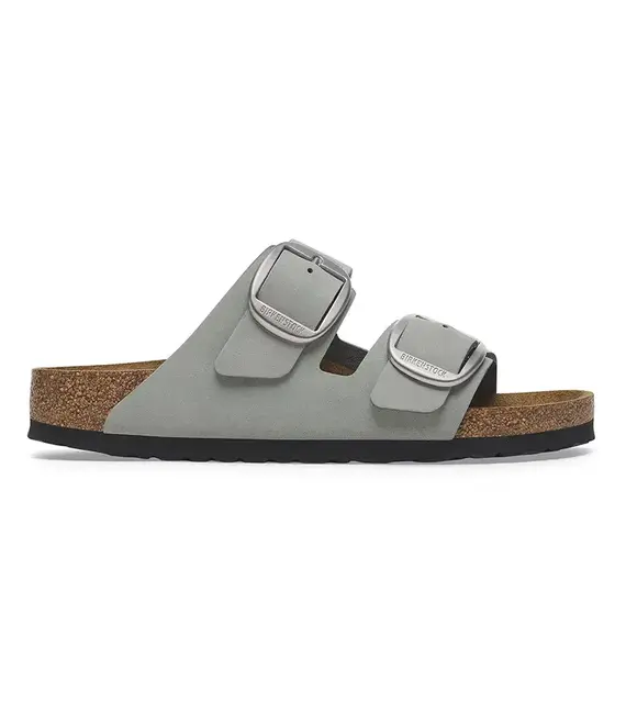 Nubuck παντόφλες Birkenstock Arizona Big Buckle χρώμα: γκρι, 1029311