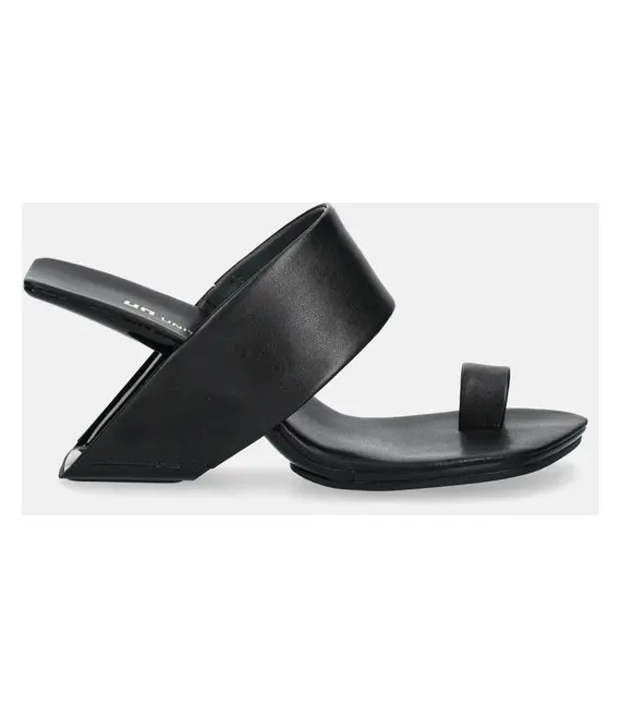Δερμάτινες παντόφλες United Nude Loop Toe Hi γυναικείες, χρώμα: μαύρο, 1072201162