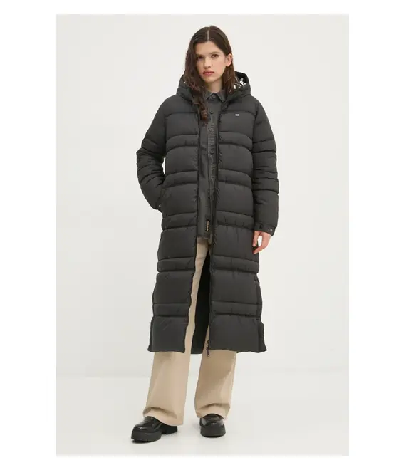 Μπουφάν Tommy Jeans χρώμα: μαύρο, DW0DW20184