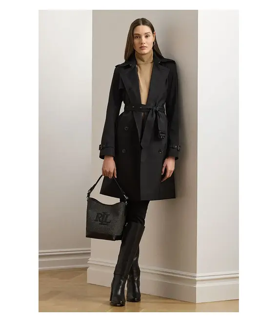 Καμπαρντίνα Lauren Ralph Lauren χρώμα: μαύρο, 297967122