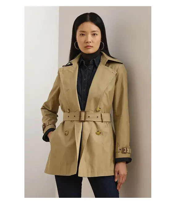 Παλτό Lauren Ralph Lauren χρώμα: μπεζ, 297967126
