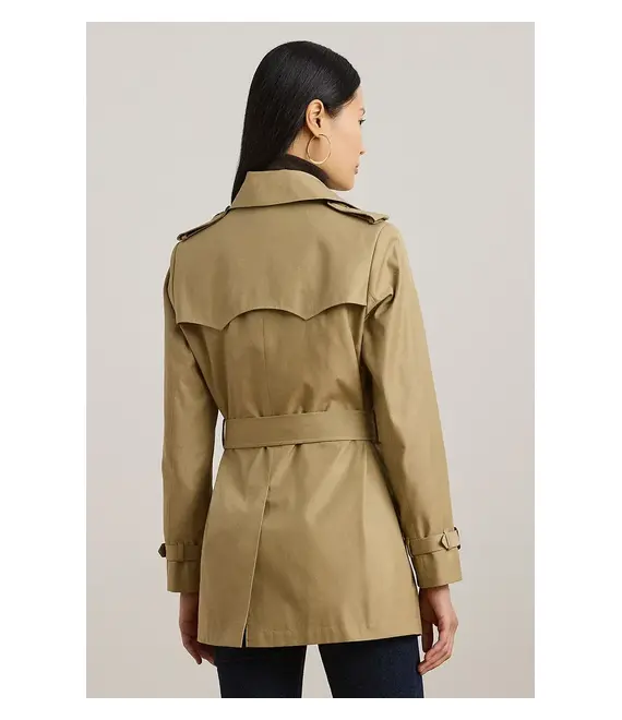 Παλτό Lauren Ralph Lauren χρώμα: μπεζ, 297967126