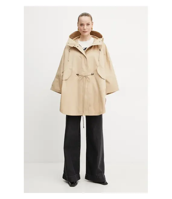 Παρκά Weekend Max Mara χρώμα: μπεζ, 2515021051600