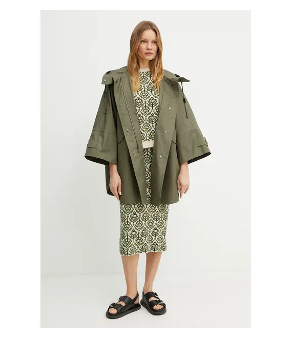 Παρκά Weekend Max Mara χρώμα: πράσινο, 2515021051600