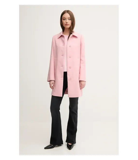 Παλτό United Colors of Benetton χρώμα: ροζ, 2YEBDN07N