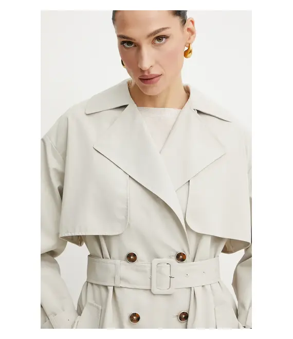 Καμπαρντίνα Guess AMIRA χρώμα: μπεζ, W5GL33 WHAE2
