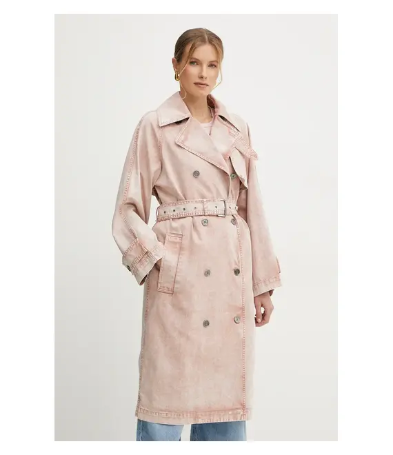 Τζιν καμπαρντίνα MICHAEL Michael Kors χρώμα: ροζ, MS520H84LN