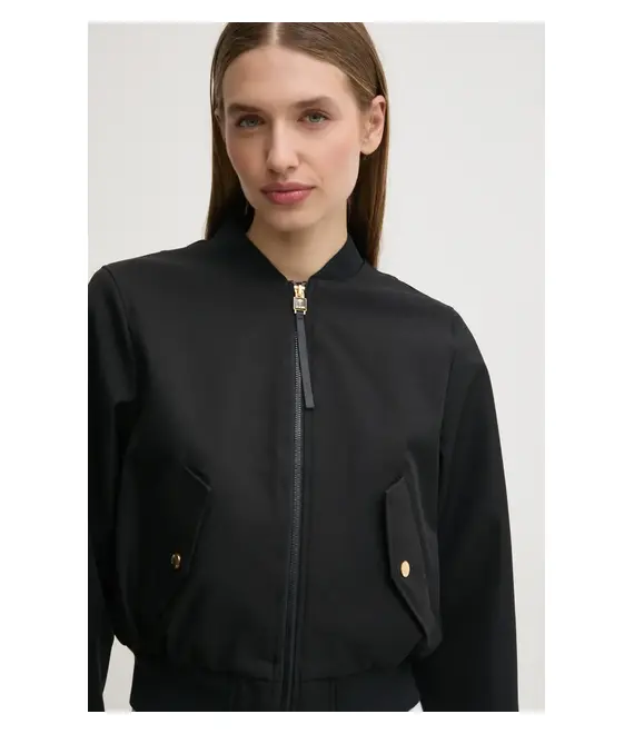 Μπουφάν bomber Joop! γυναικείο, χρώμα: μαύρο, 30044771 10017888