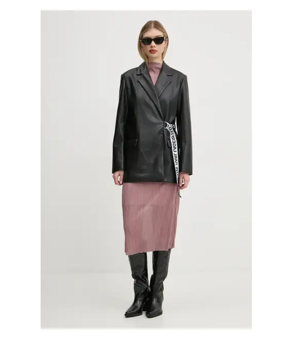 Σακάκι Karl Lagerfeld Jeans χρώμα: μαύρο, A1W14040