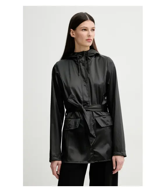 Μπουφάν Rains Curve Jacket W3 χρώμα: μαύρο, 12100
