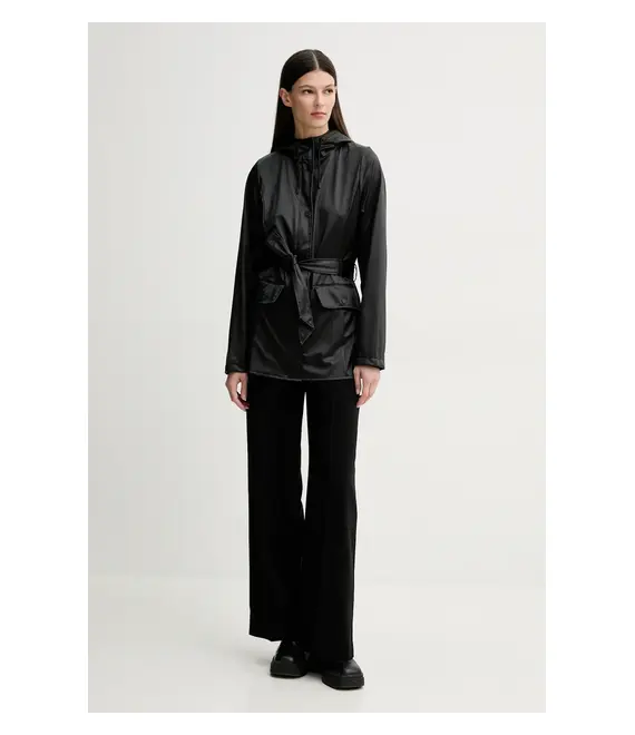 Μπουφάν Rains Curve Jacket W3 χρώμα: μαύρο, 12100