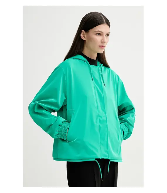 Μπουφάν Rains String W Jacket W3 χρώμα: πράσινο, 18040
