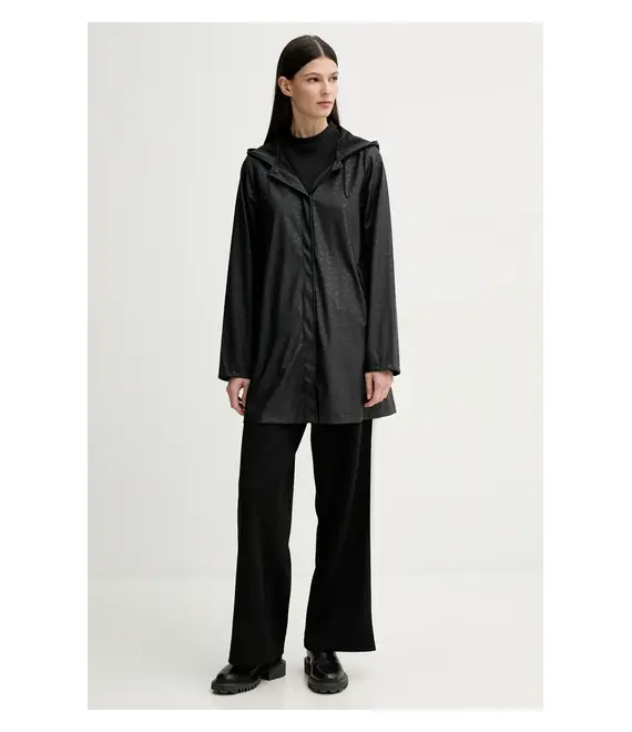 Μπουφάν Rains A-Line W Jacket W3 χρώμα: μαύρο, 18050