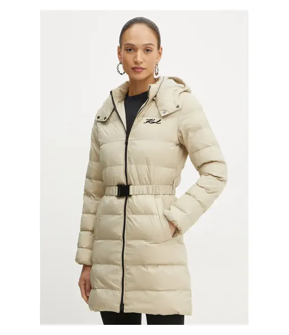 Μπουφάν Karl Lagerfeld χρώμα: μπεζ, 246W1514