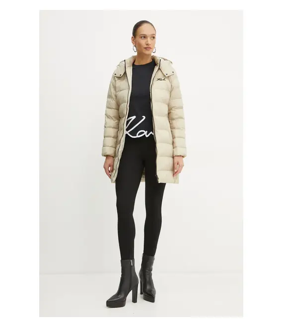 Μπουφάν Karl Lagerfeld χρώμα: μπεζ, 246W1514
