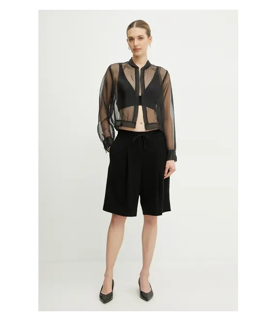 Μπουφάν Twinset χρώμα: μαύρο, 251TP2520