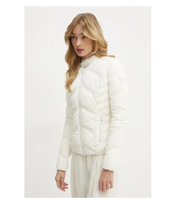 Μπουφάν Guess NEW VONA χρώμα: μπεζ, W5RL00 WGV30