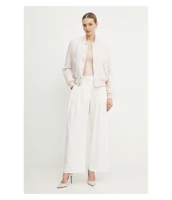 Μπουφάν bomber Guess NEW GLORIA χρώμα: ροζ, W5RL10 WGVH2