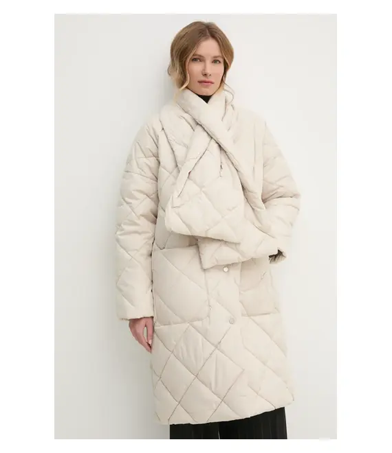 Μπουφάν Barbour χρώμα: μπεζ, LQU1802CR11