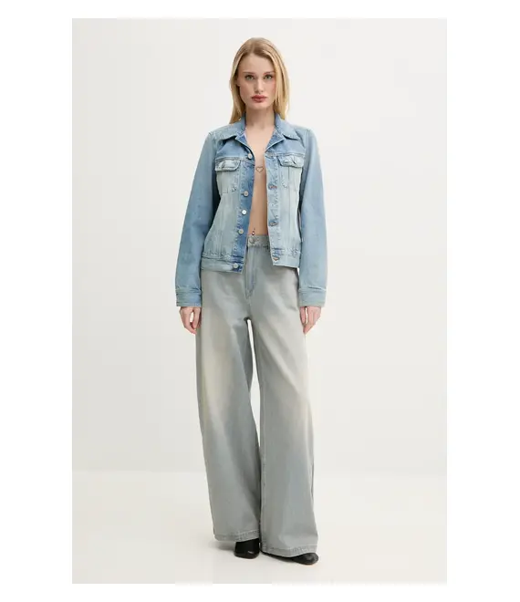 Τζιν μπουφάν MM6 Maison Margiela χρώμα: μπλε, S52AM0316.M30019