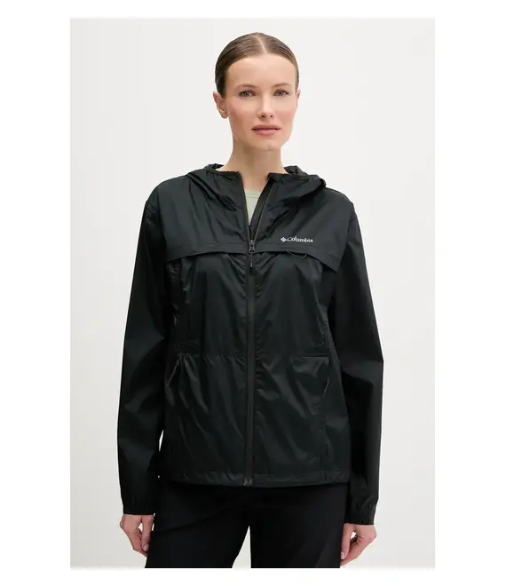 Μπουφάν Columbia Crested Canyon Windbreaker χρώμα: μαύρο, 2116481